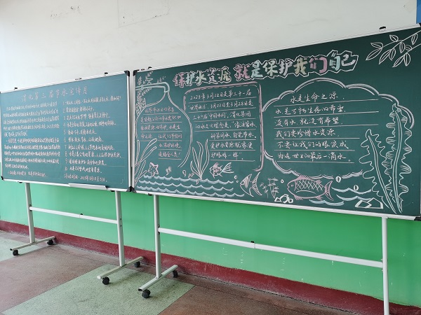 3月16日，尿素車間黑板報(bào)宣傳節(jié)水活動(dòng).jpg