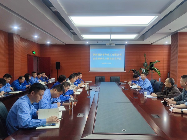 6月7日，陜西渭河彬州化工有限公司組織召開安全生產(chǎn)三級標(biāo)準(zhǔn)化自評會.jpg